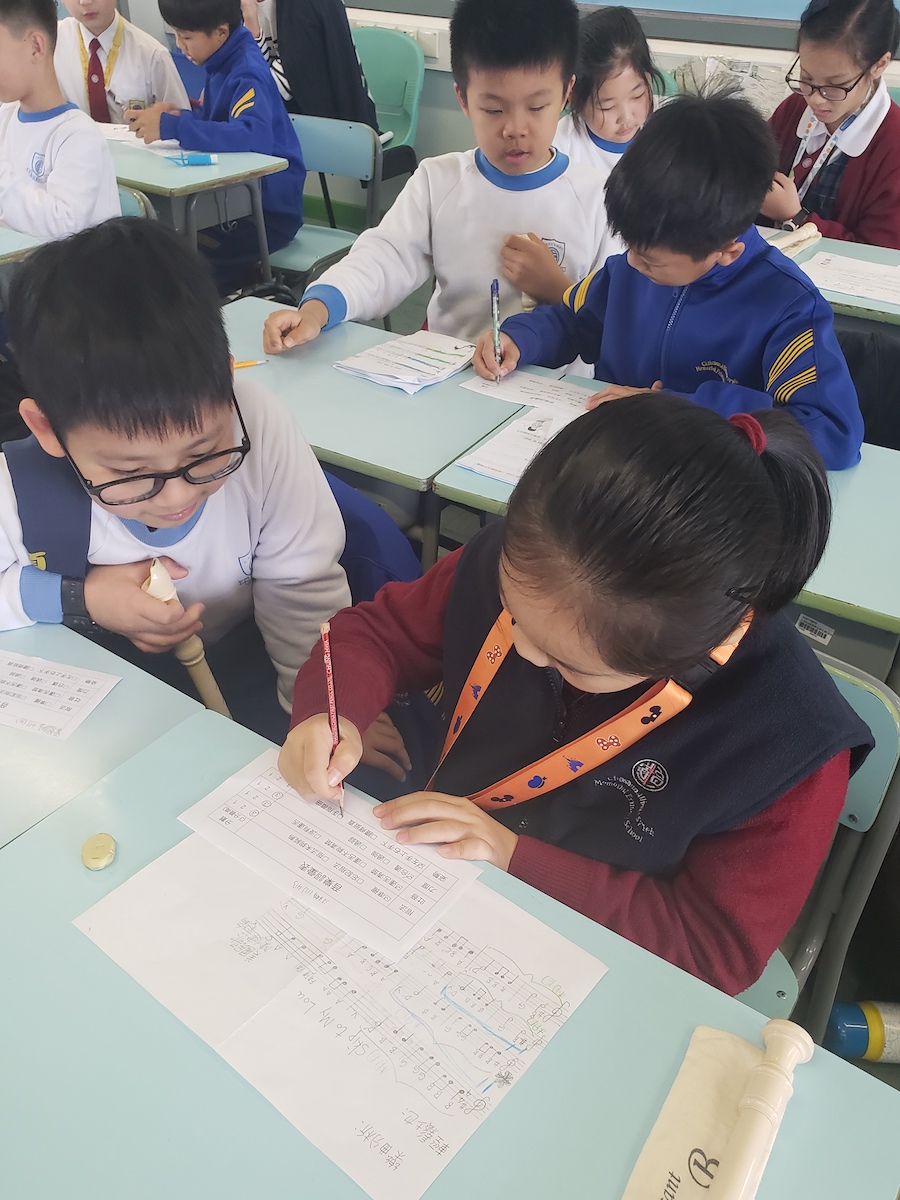 學生運用音樂詞彙為同學分析問題